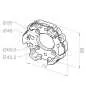 Preview: elero Motorlager Teilkreis 48 und 60 mm ALU M6/M8 | 230030301