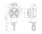 Mobile Preview: Geiger Kegelradgetriebe 7,8:1 für Tuchwelle 78 mm