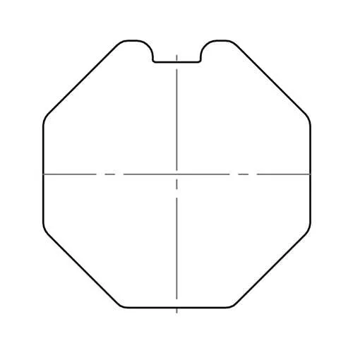 elero Adapterset 8-kant SW 50 Profilrohr