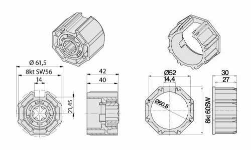 Becker Adapterset O-S60