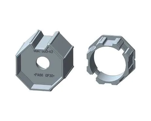 Rademacher | SW 40 | Adapter/Mitnehmer-Set AMI35-SW40 für 40er Achtkantstahlwelle