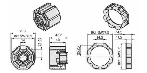 Becker Adapterset O-Rolm 60