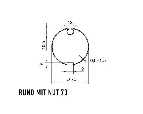 Nice Adapterset Nutrohr 70 | 515.17100