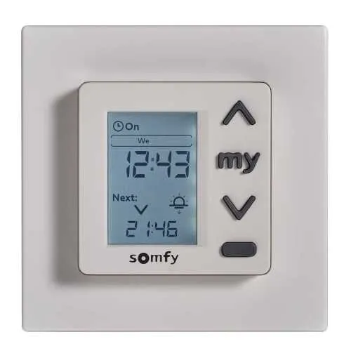 Somfy Chronis Uno 50 x 50 mit Rahmen weiß