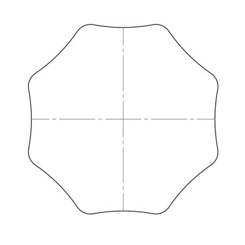 elero Adapterset, SW 102x2,5 mm, 8-kant, Profilrohr, Roma (Typ 18)