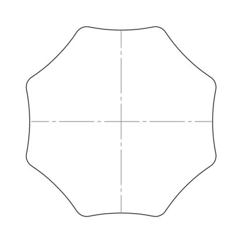elero Adapterset, SW 102x2 mm, 8-kant, Profilrohr, Alulux (Typ 16)
