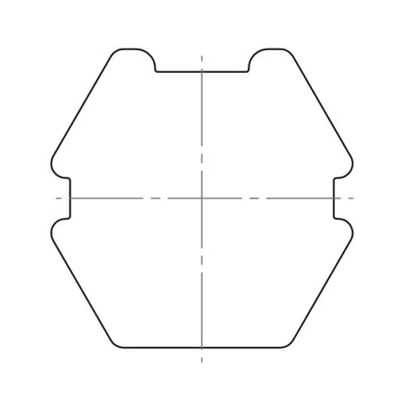 elero Adapterset, 75 mm, 6-kant, Profilrohr, Butzbach (Typ 42)
