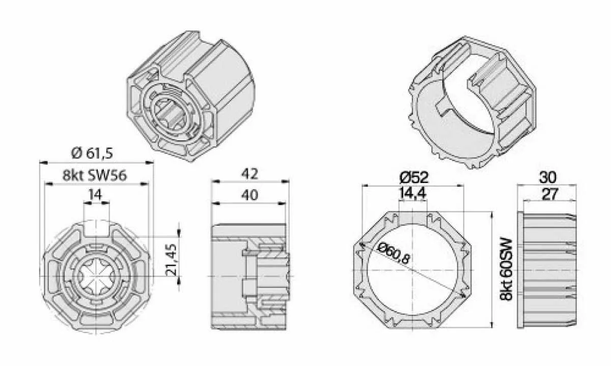 Becker Adapterset O-S60