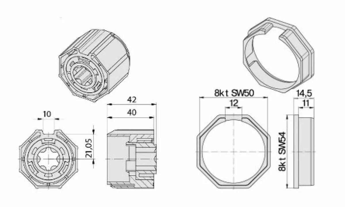 Becker Adapterset O-S50