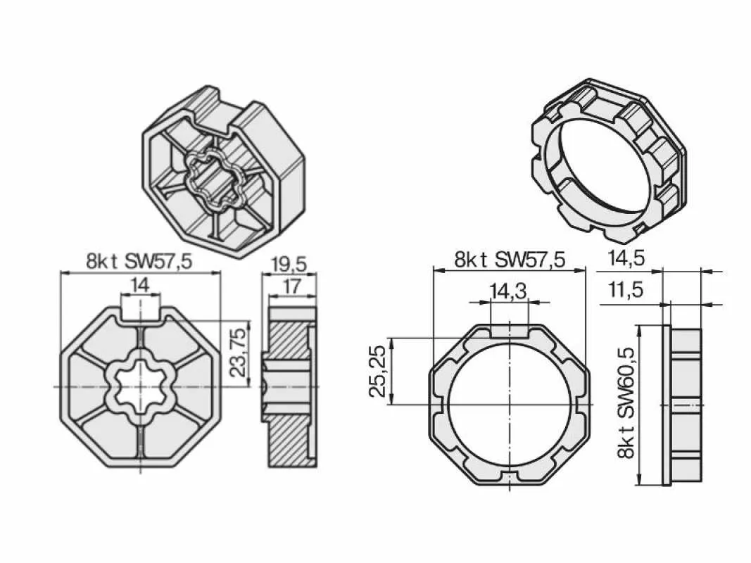 Becker Adapterset Rolm 60