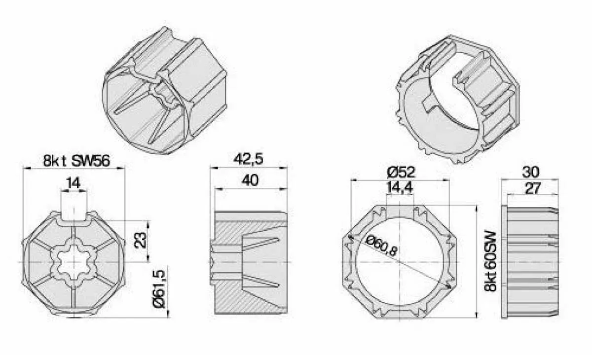 Becker Adapterset SW60 Becker Adapterset SW60