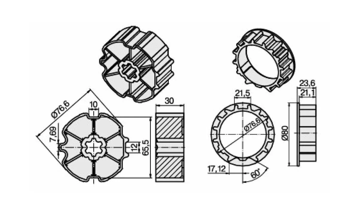 Becker Adapterset ZF80 | Baureihe L