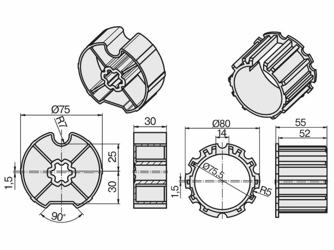 Becker Adapterset DW78N | Baureihe L