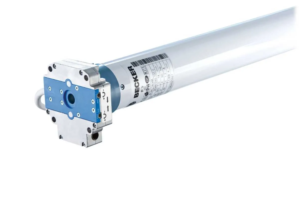 Becker Rollladenantriebe R-M05 mit Nothandkurbel-Anschluss Becker Rollladenantriebe R-M05 mit Nothandkurbel-Anschluss