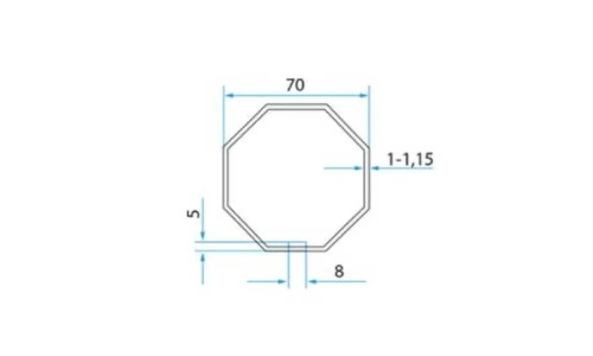 FAAC Adapterset | 8-kant SW 70 | A4505-0502