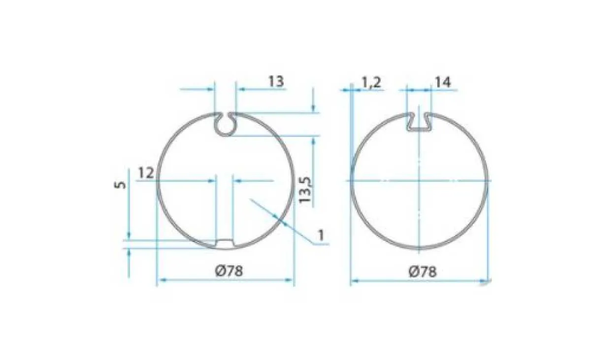FAAC Adapterset | Nutwelle 78 mm | A4505-0521