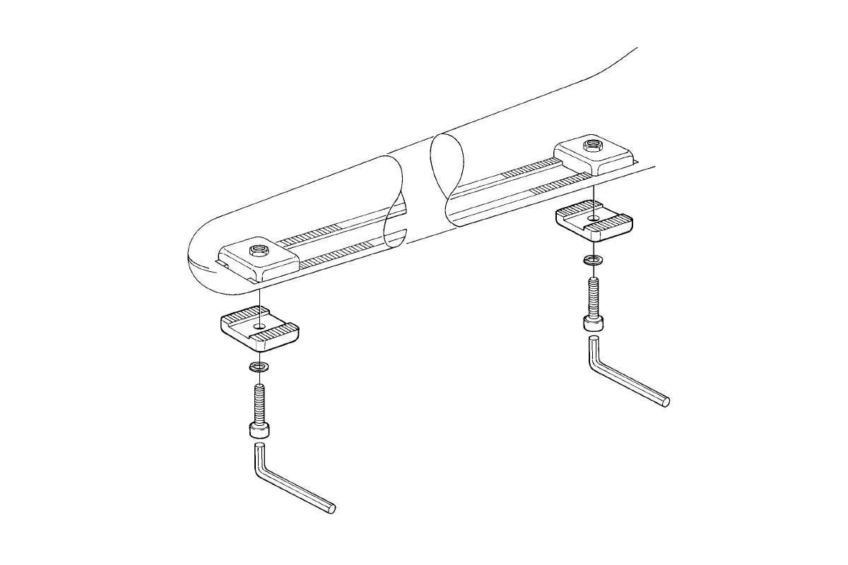 Nice PLA13 Mechanische Endanschläge für Öffnung und Schließung