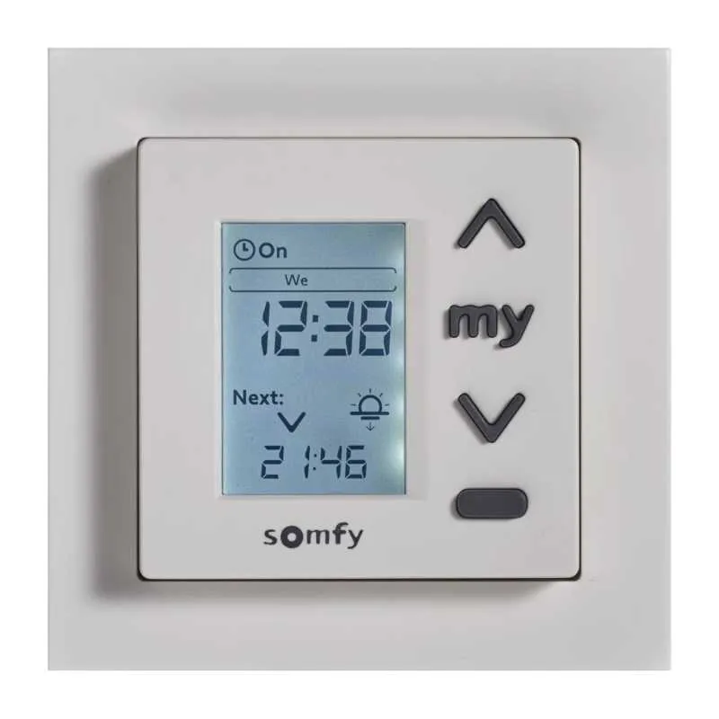 Somfy Chronis Uno 55 x 55 mit Rahmen weiß Somfy Chronis Uno 55 x 55 mit Rahmen weiß