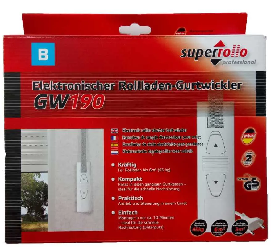 superrollo GW190 / elektronischer Gurtwickler superrollo GW190 / elektronischer Gurtwickler