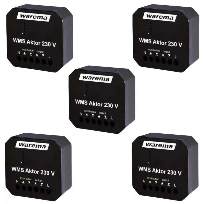 Warema WMS Aktor 230 V UP - 5 Stück Warema WMS Aktor 230 V UP - 5 Stück